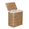 7-Piece Water Hyacinth Woven Bathroom Storage Basket Set